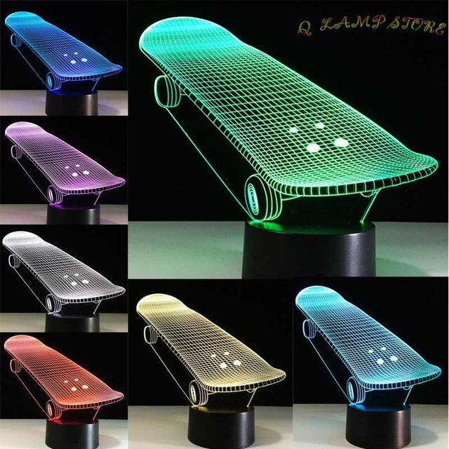 Skateboard Lamp