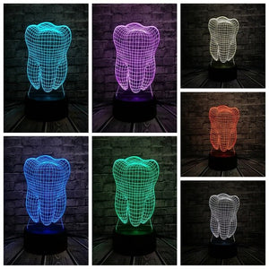 3D Tooth Lamp