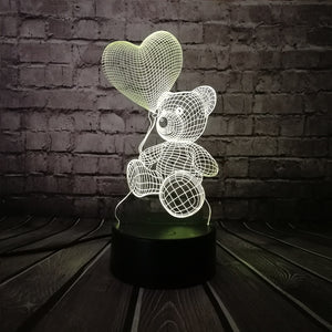 Teddy Bear Love Lamp