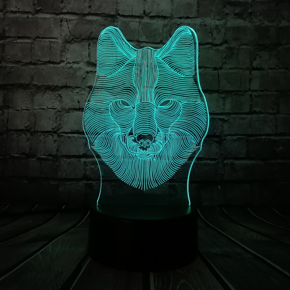 Wolf Lamp