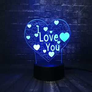 I Love You Lamp