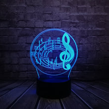 Load image into Gallery viewer, Music Notes Lamp