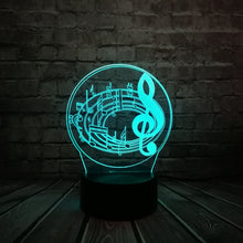 Load image into Gallery viewer, Music Notes Lamp