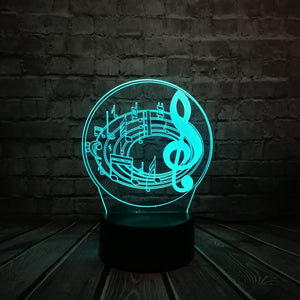 Music Notes Lamp