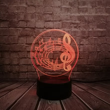 Load image into Gallery viewer, Music Notes Lamp