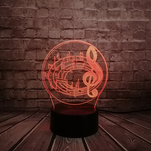 Music Notes Lamp