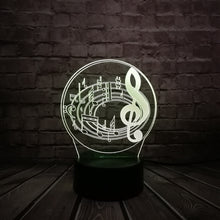 Load image into Gallery viewer, Music Notes Lamp