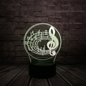 Music Notes Lamp