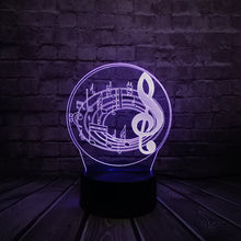 Load image into Gallery viewer, Music Notes Lamp