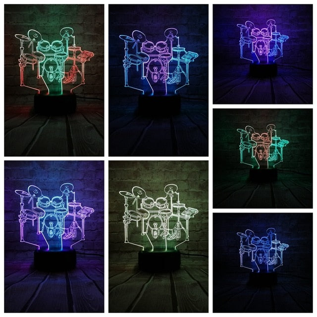 Drum Kit Lamp